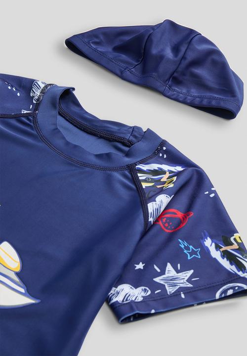 Pop Candy - Rash vest and board shorts -  navy/aop