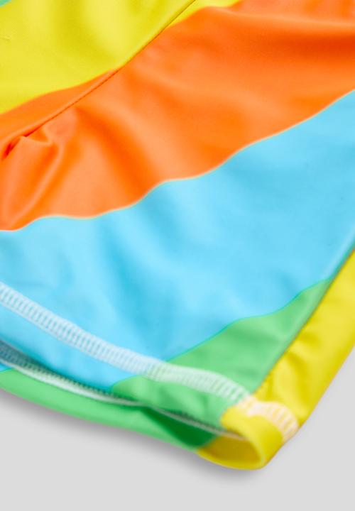 Pop Candy - Rash vest & board shorts & swim cap -  multi