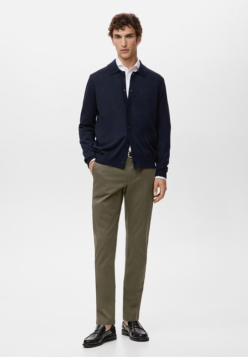 MANGO - Trouser Sbarna - Khaki