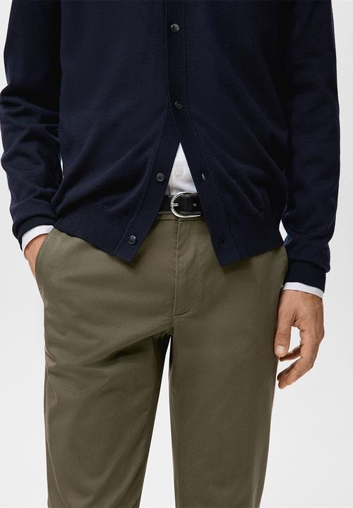 MANGO - Trouser Sbarna - Khaki