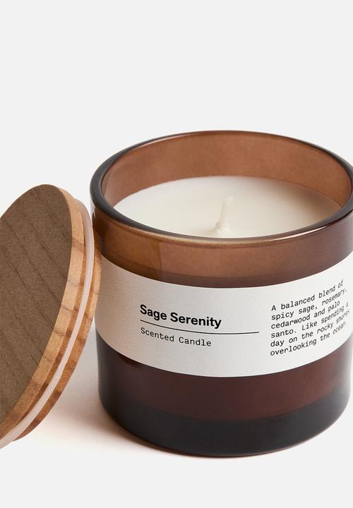 H&M - Scented candle in glass holder - sage serenity