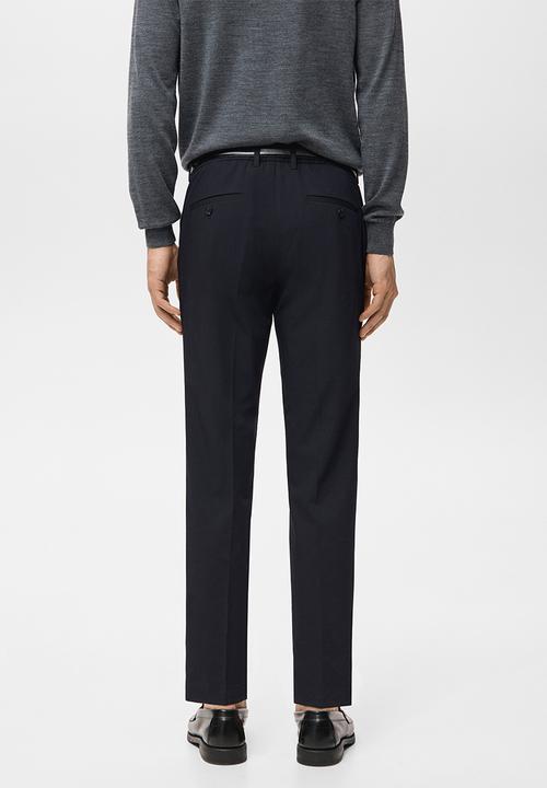 MANGO - Trouser Sbarna - Navy