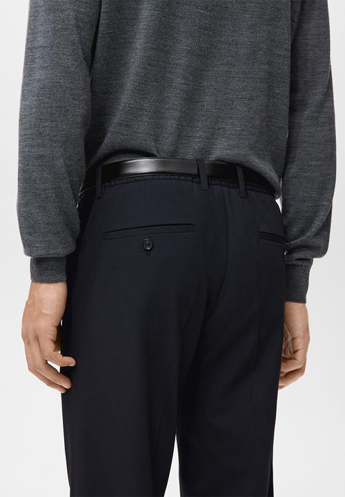 MANGO - Trouser Sbarna - Navy
