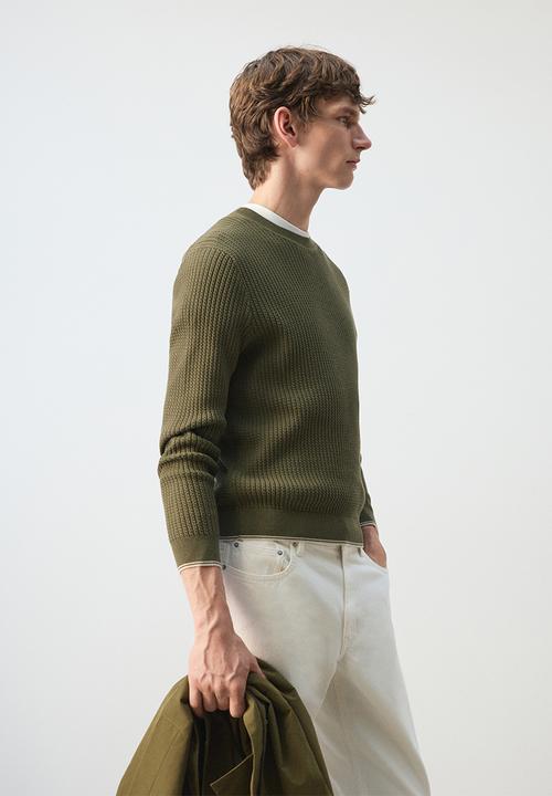 MANGO - Sweater Warrior - Dark Green