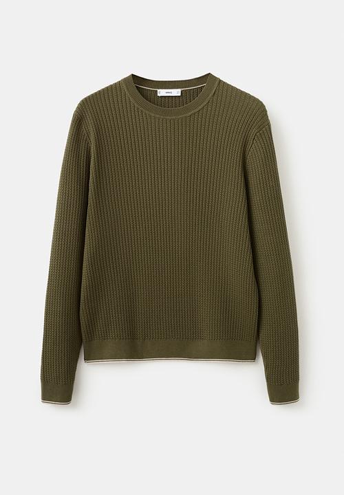 MANGO - Sweater Warrior - Dark Green