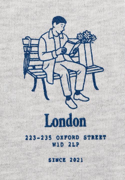 MANGO - Sweatshirt London - Medium Gray