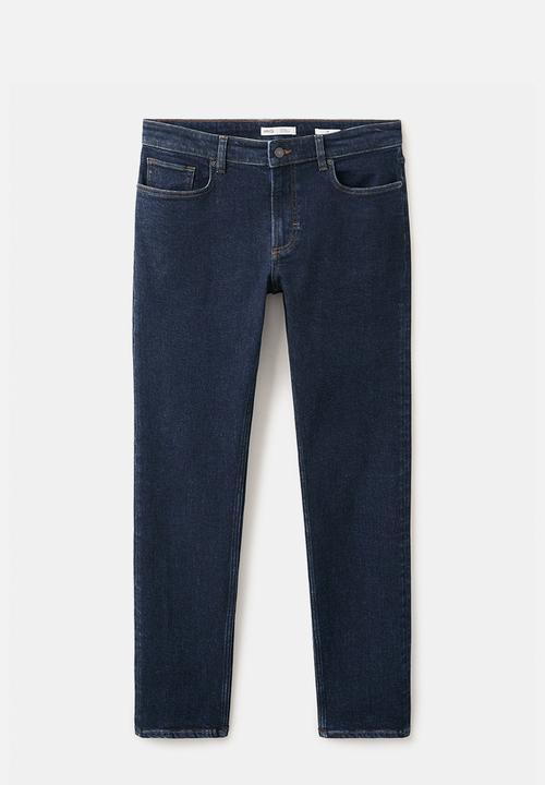 MANGO - Jan slim-fit jeans - Open Blue