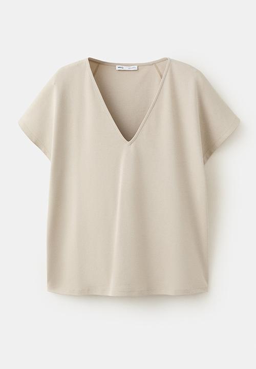 MANGO - T-shirt sevipi - light/pastel gray