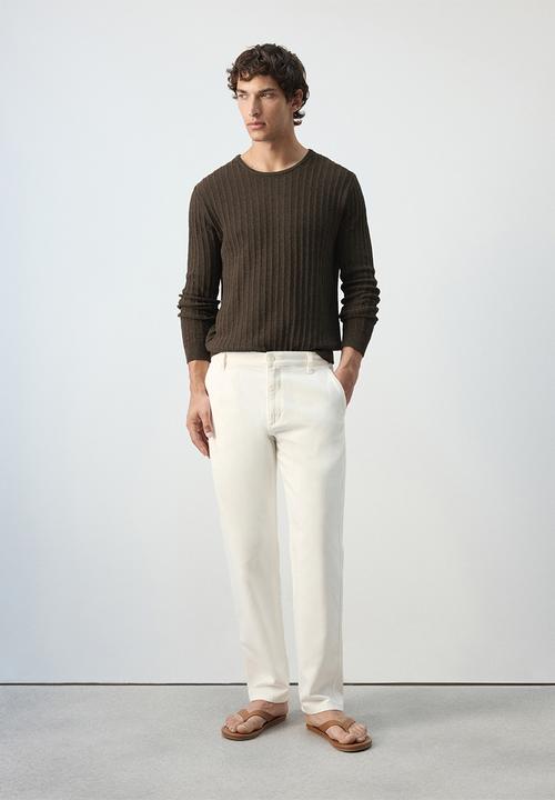 MANGO - Jeans Sandy - Offwhite