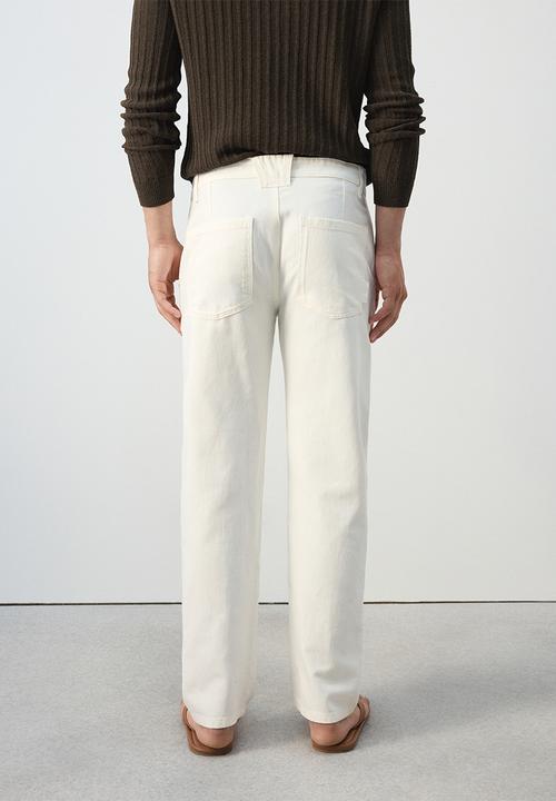 MANGO - Jeans Sandy - Offwhite