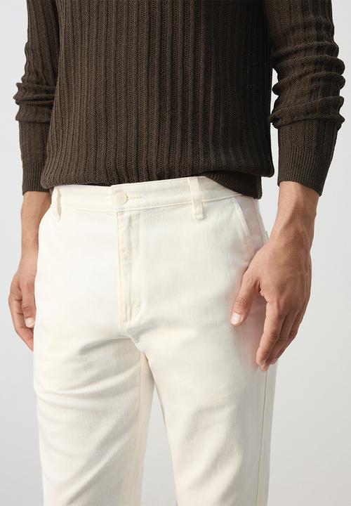 MANGO - Jeans Sandy - Offwhite