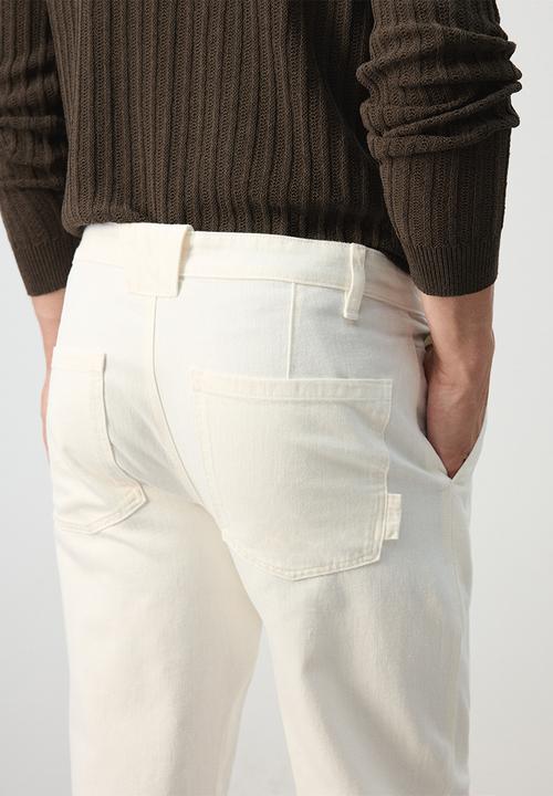 MANGO - Jeans Sandy - Offwhite