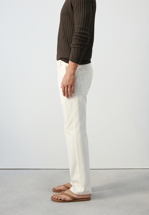 MANGO - Jeans Sandy - Offwhite