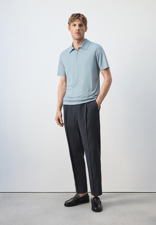 MANGO - Poloshirt Carlez - Sky Blue