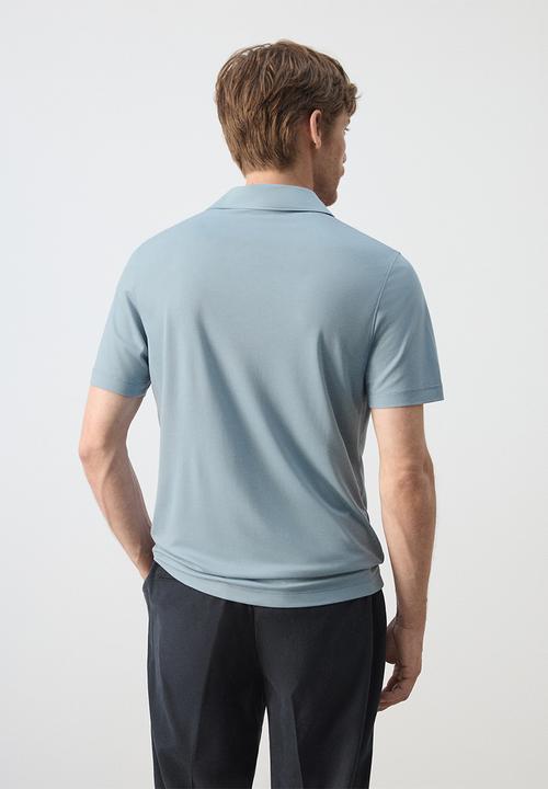 MANGO - Poloshirt Carlez - Sky Blue