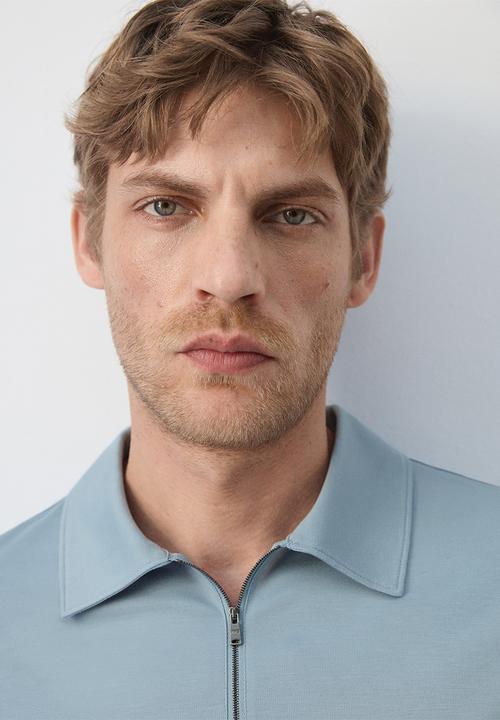 MANGO - Poloshirt Carlez - Sky Blue