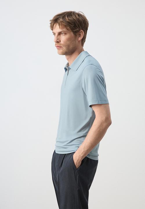 MANGO - Poloshirt Carlez - Sky Blue