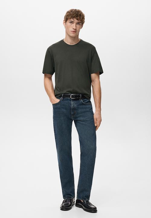 MANGO - T-Shirt Bellow - Dark Brown