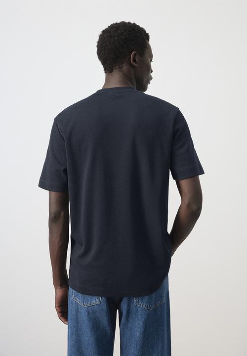 MANGO - T-Shirt Parche - Navy