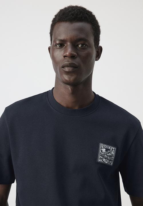 MANGO - T-Shirt Parche - Navy