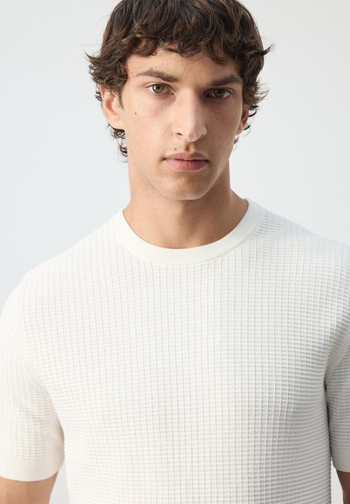 MANGO - T-Shirt Fluid - Off white