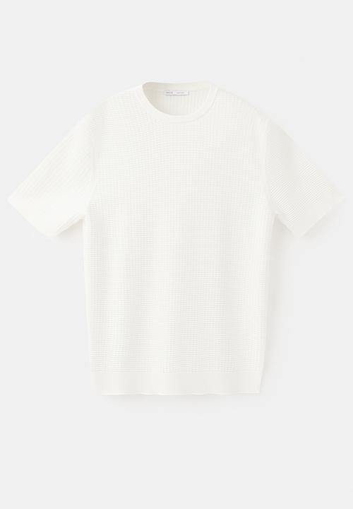 MANGO - T-Shirt Fluid - Off white