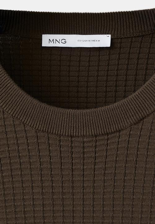 MANGO - T-Shirt Fluid - Brown
