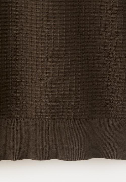 MANGO - T-Shirt Fluid - Brown