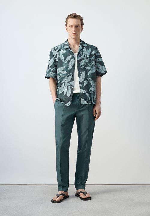 MANGO - Shirt Siciliav - Bright Green