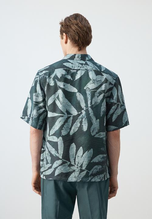 MANGO - Shirt Siciliav - Bright Green