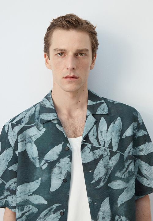 MANGO - Shirt Siciliav - Bright Green