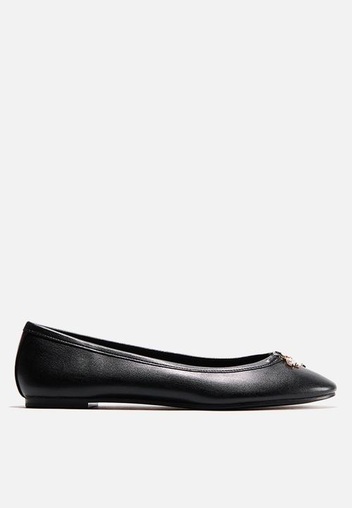 H&M - Charm-detail ballet flats - black