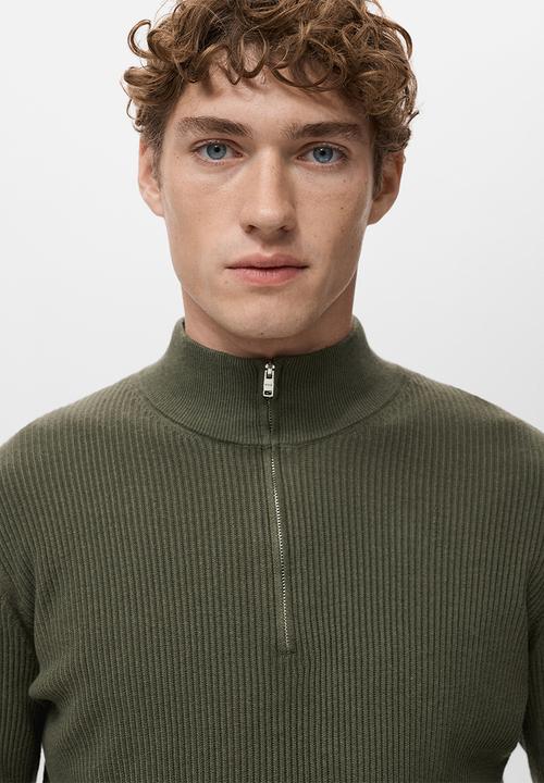 MANGO - Sweater Antiguap - Dark Green