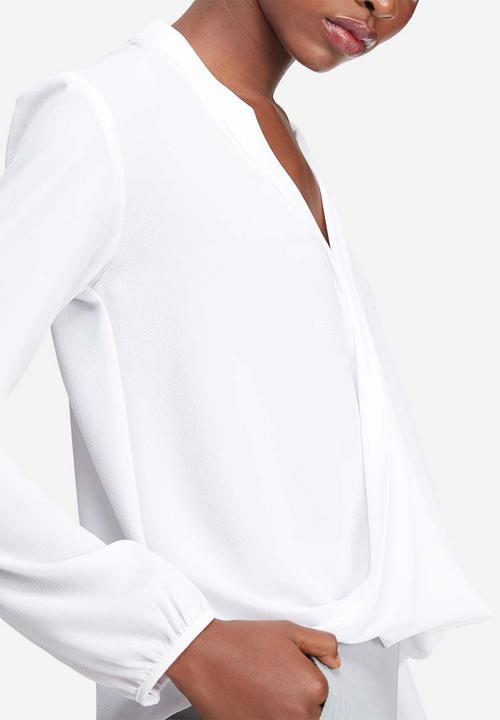 dailyfriday - Wrap front blouse
