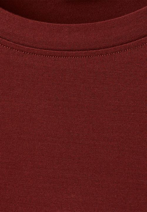 MANGO - T-Shirt Bellow - Dark Red