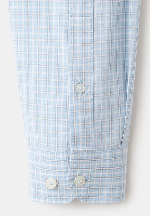 MANGO - Shirt David - Light/Pastel Blue