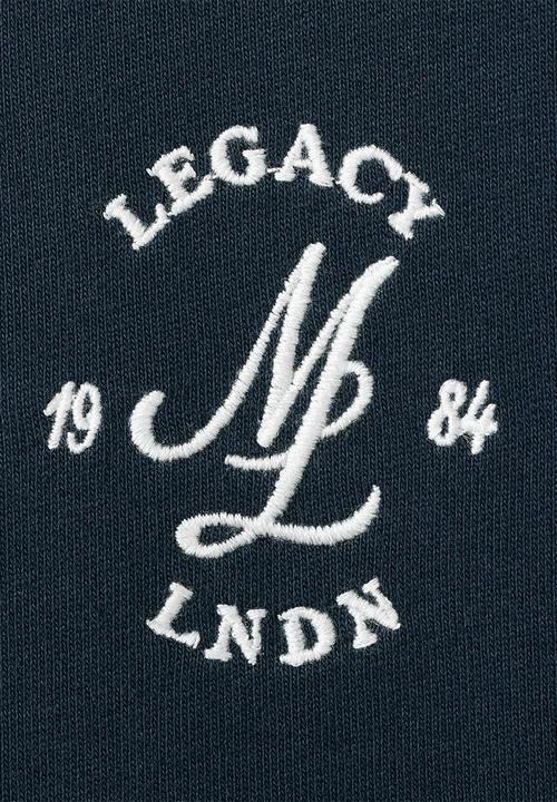 MANGO - Legacyp 100% Cotton Polo Shirt with Graphic Embroider - Navy