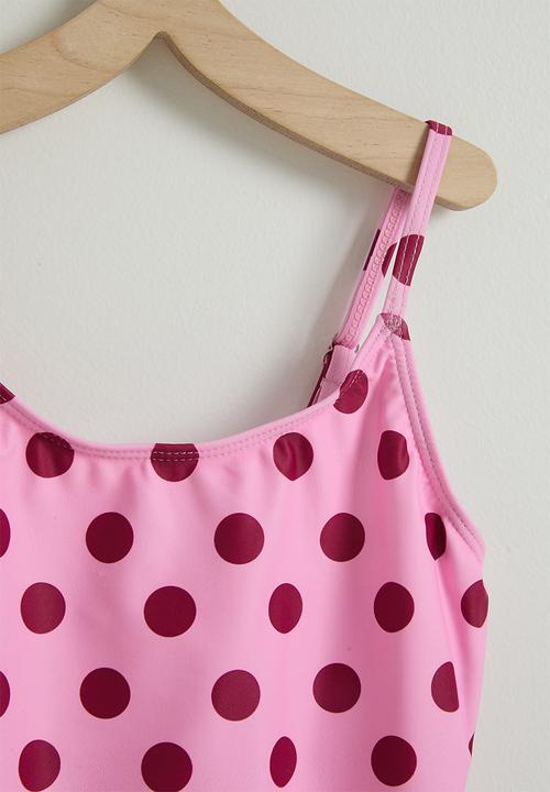 Pop Candy - Polk dot one piece swimsuit - pink