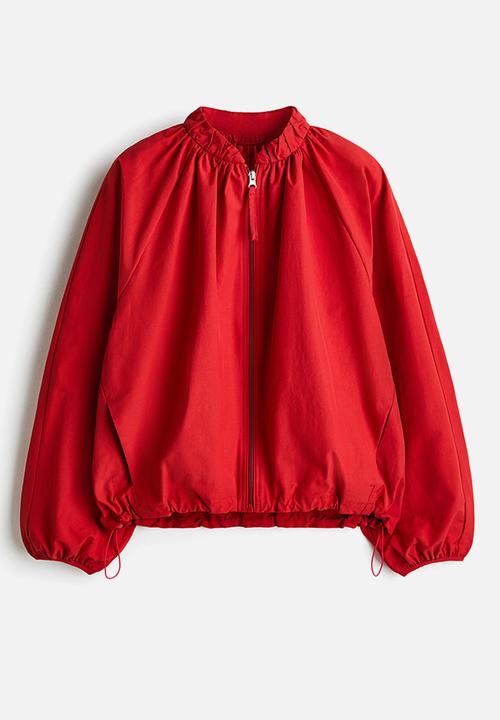 H&M - Gathered bomber jacket - bright red