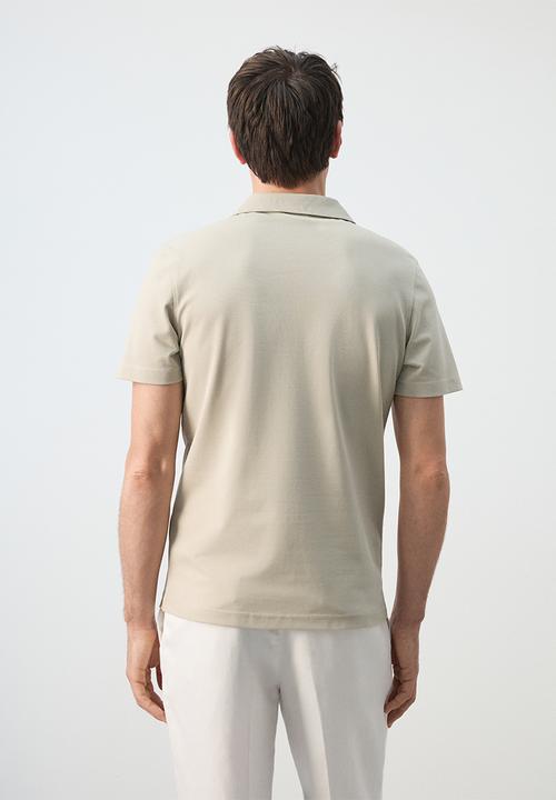 MANGO - Poloshirt Taga - Light Beige