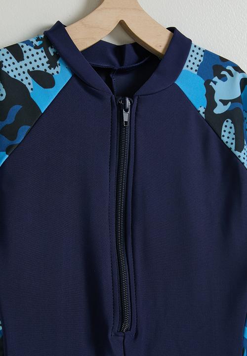 Pop Candy - Short wetsuit - navy/aop