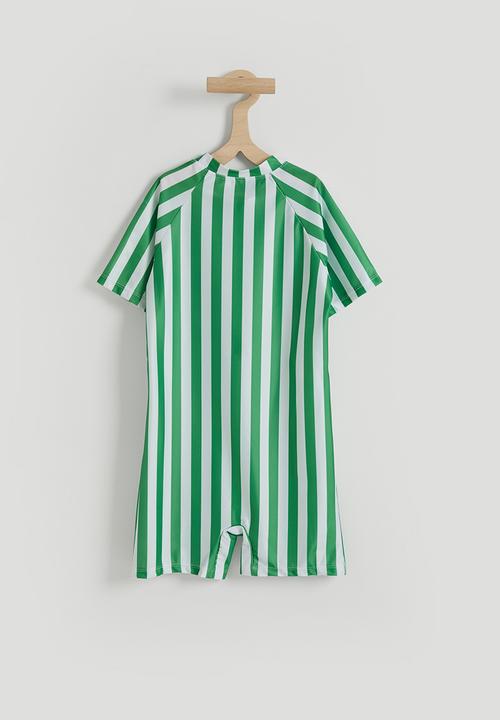 Pop Candy - Short wetsuit - green stripe