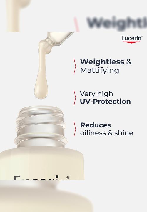 Eucerin - Oil Control UV Face Serum Sun Protection SPF 50+30ml  Oily & Acne-Prone Skin Mattifying