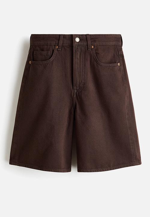 H&M - Denim bermuda shorts - dark brown