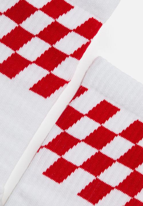 H&M - Socks - white/checked