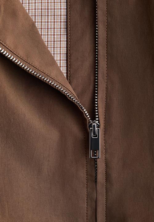H&M - Bubble-hem cotton jacket - brown