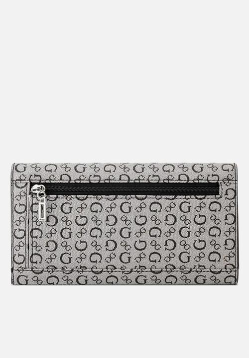 GUESS - Aria Sling Flap Clutch Bag - Black