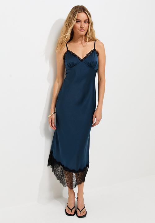 New Look - Occ willow wide lace strappy midi - Navy