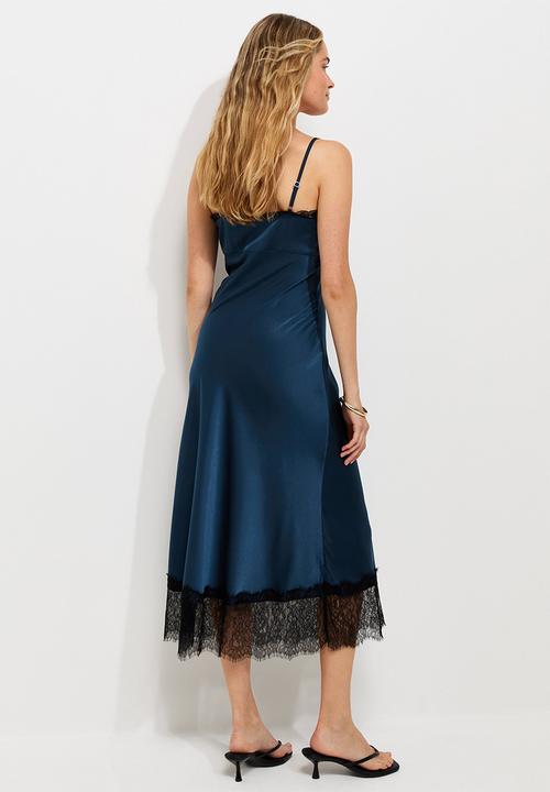 New Look - Occ willow wide lace strappy midi - Navy