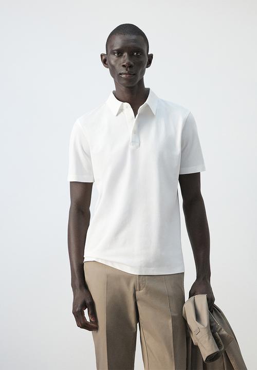 MANGO - Poloshirt Ezequi - White